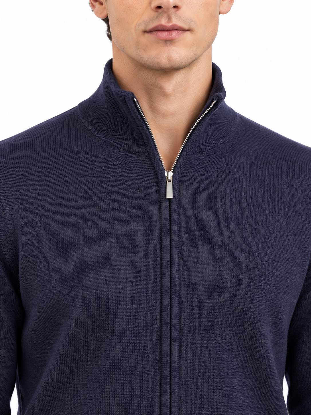 MASQ - Fullzip in 100% pura lana merino extrafine