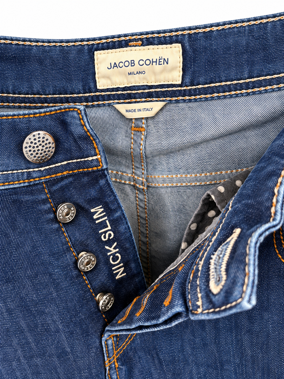 JACOB COHËN - Jeans 5 tasche medio scuro "NICK SLIM"
