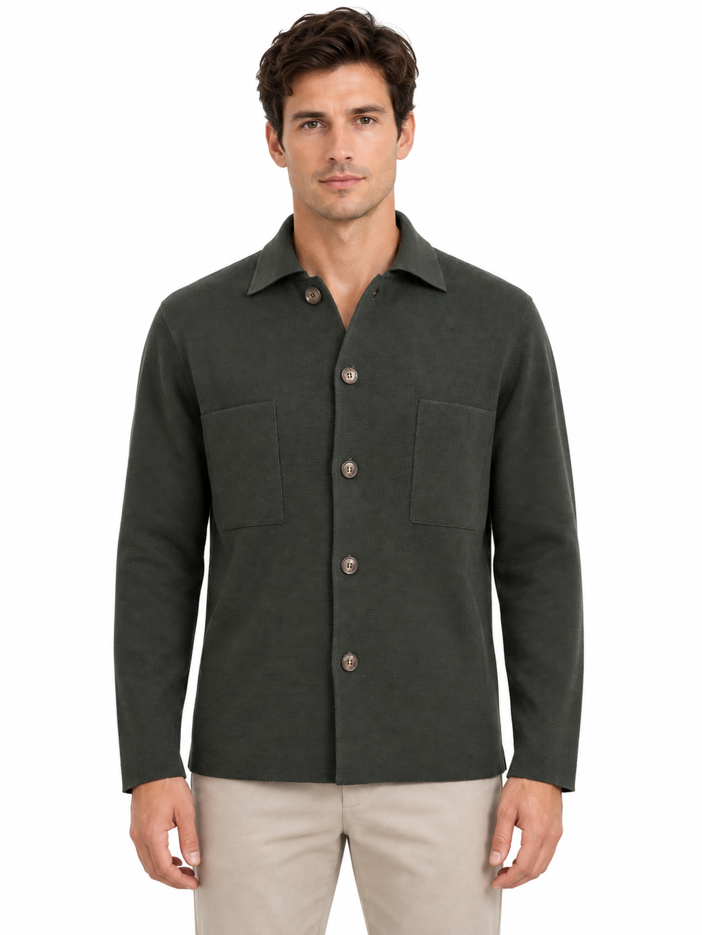 FILIPPO DE LAURENTIIS - Field jacket in 100% pura lana merino