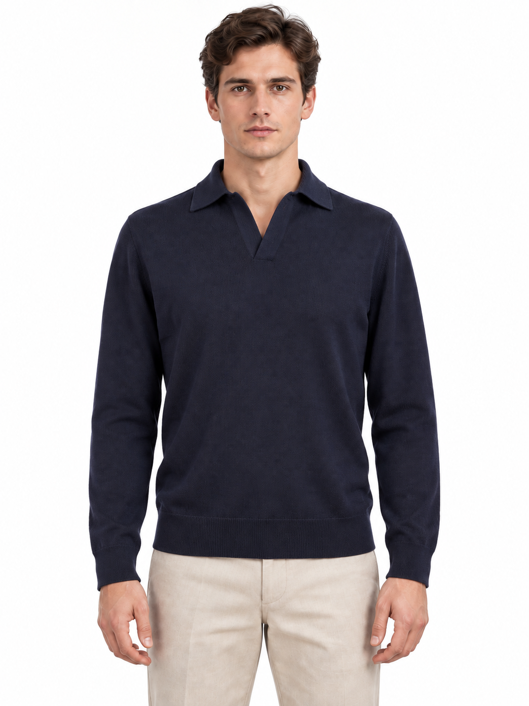 GRAN SASSO "ATHLEISURE" - Polo in maglia finezza 18