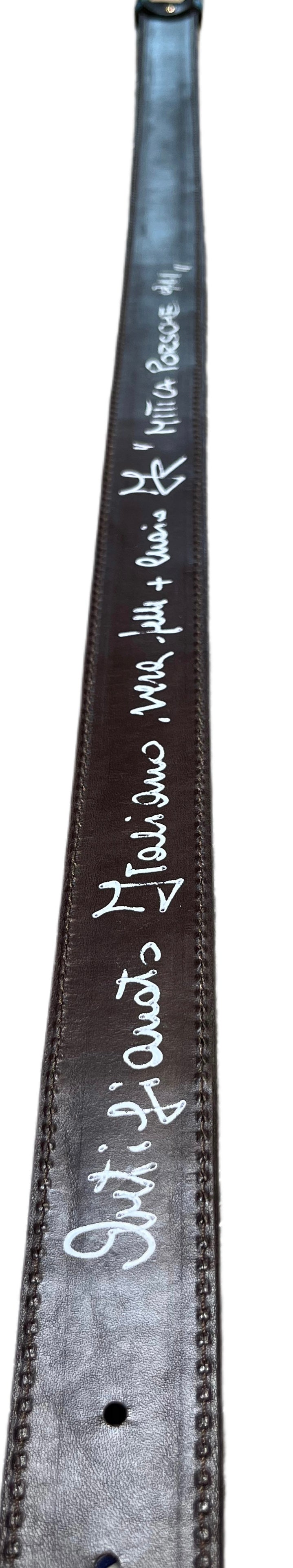 ARTIGIANATO ITALIANO - cintura artigianale "MITICA PORSCHE 911"