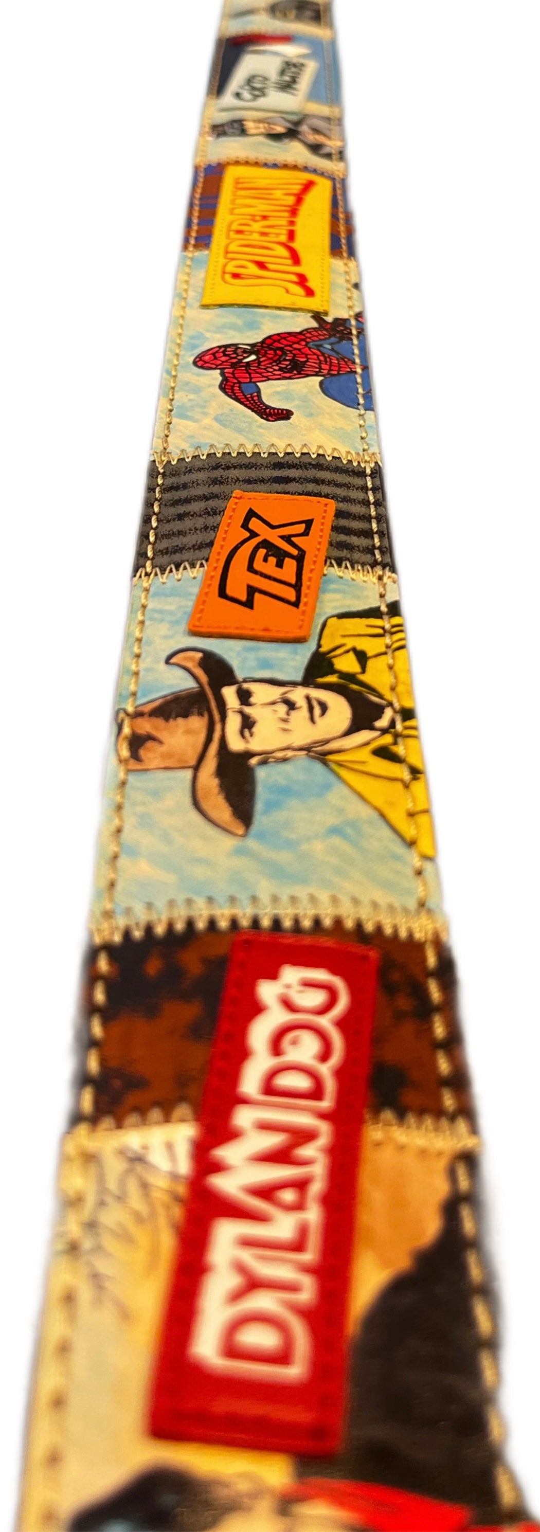 ARTIGIANATO ITALIANO cintura artigianale "FUMETTI 2"