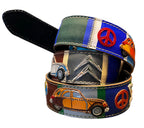 ARTIGIANATO ITALIANO cintura artigianale "2 CAVALLI ANNI 70 "