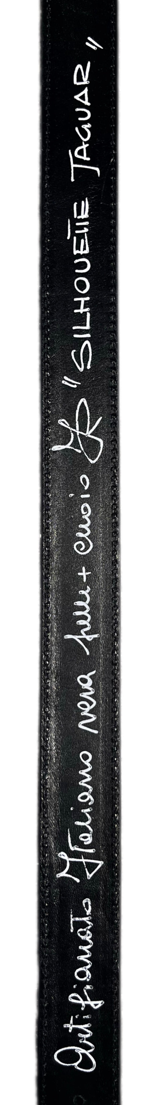 ARTIGIANATO ITALIANO cintura artigianale "SILHOUETTE JAGUAR"