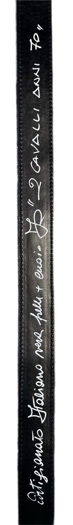 ARTIGIANATO ITALIANO cintura artigianale "2 CAVALLI ANNI 70 "