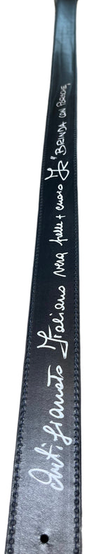 ARTIGIANATO ITALIANO - cintura artigianale "BRINDA CON PORSCHE"