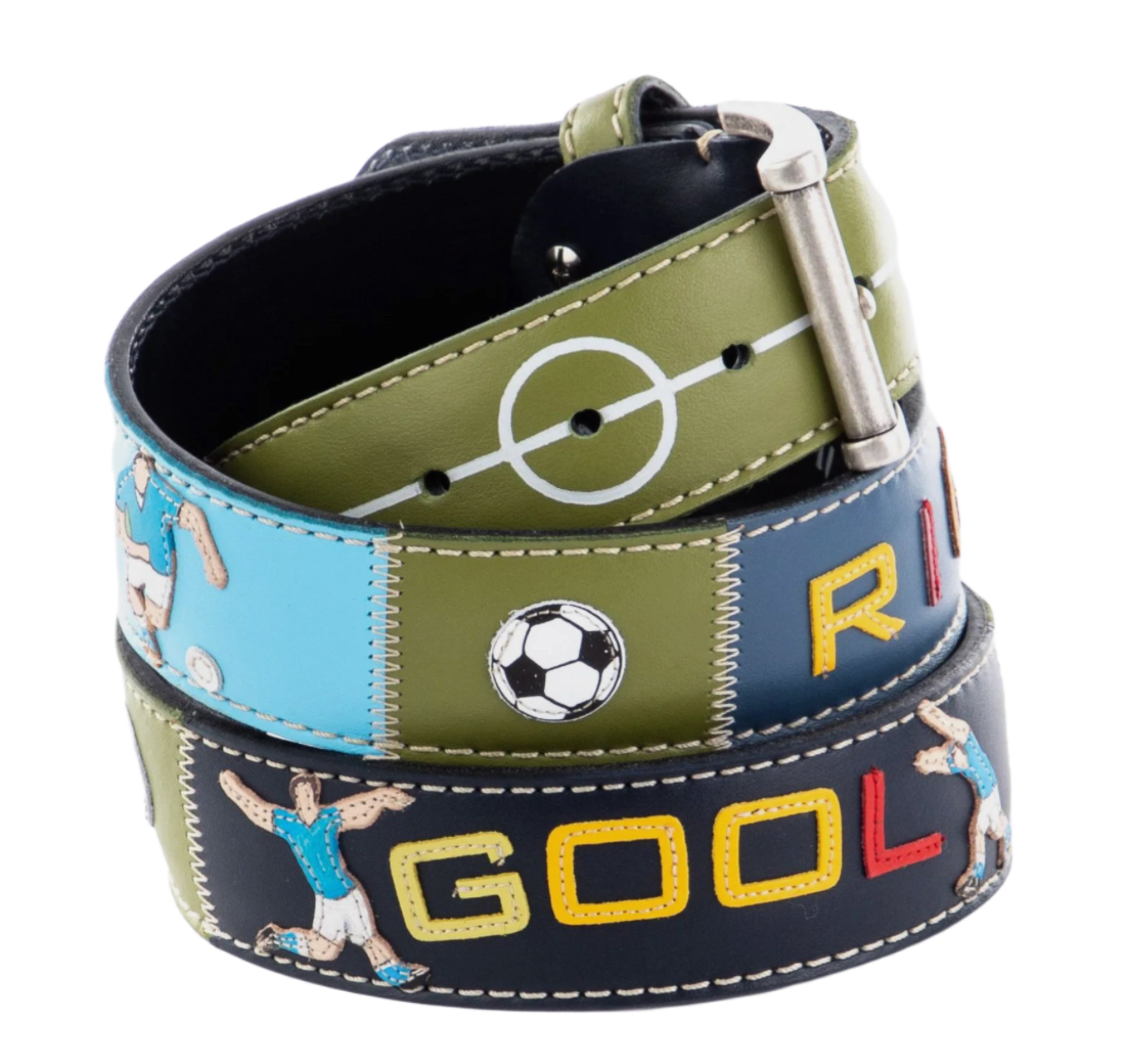 ARTIGIANATO ITALIANO - cintura artigianale "W IL CALCIO"