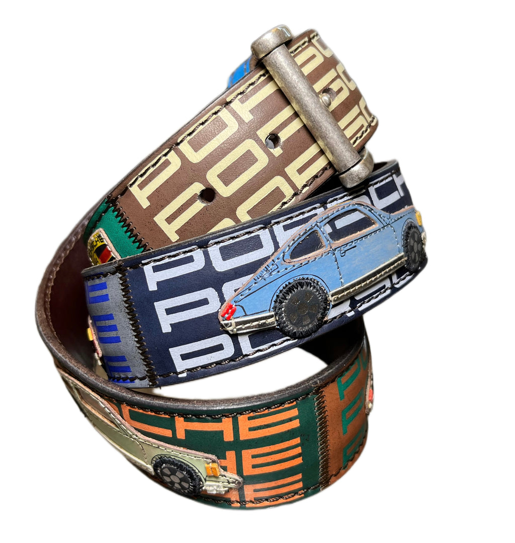 ARTIGIANATO ITALIANO - cintura artigianale "MITICA PORSCHE 911"