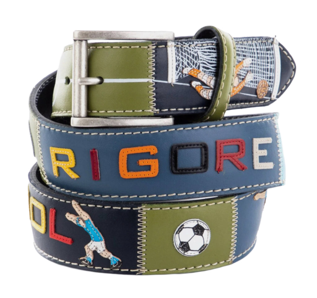 ARTIGIANATO ITALIANO - cintura artigianale "W IL CALCIO"