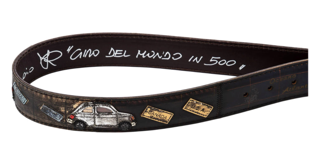 ARTIGIANATO ITALIANO - cintura artigianale "GIRO DEL MONDO IN 500"