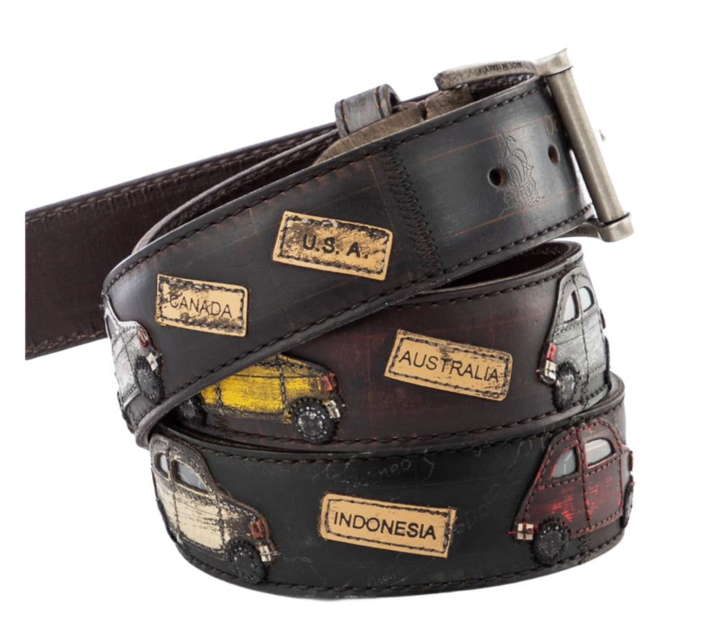 ARTIGIANATO ITALIANO - cintura artigianale "GIRO DEL MONDO IN 500"