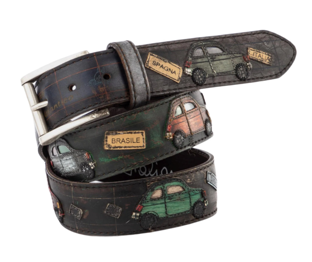 ARTIGIANATO ITALIANO - cintura artigianale "GIRO DEL MONDO IN 500"