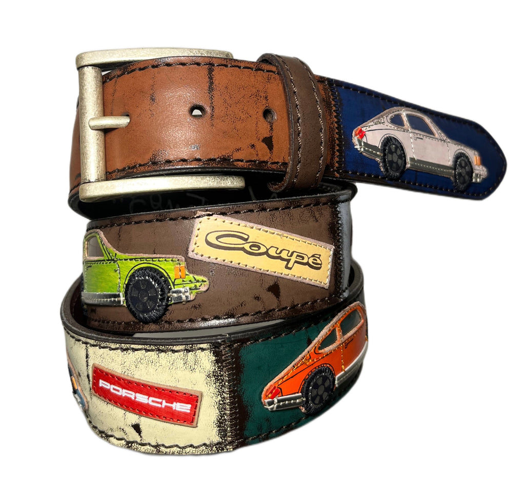 ARTIGIANATO ITALIANO - cintura artigianale "PORSCHE 911 COUPE'"