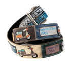 ARTIGIANATO ITALIANO - cintura artigianale "STORIA DELLA LAMBRETTA"