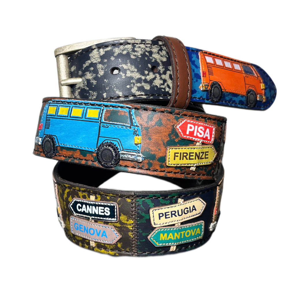 ARTIGIANATO ITALIANO - cintura artigianale "VAN IN VIAGGIO"