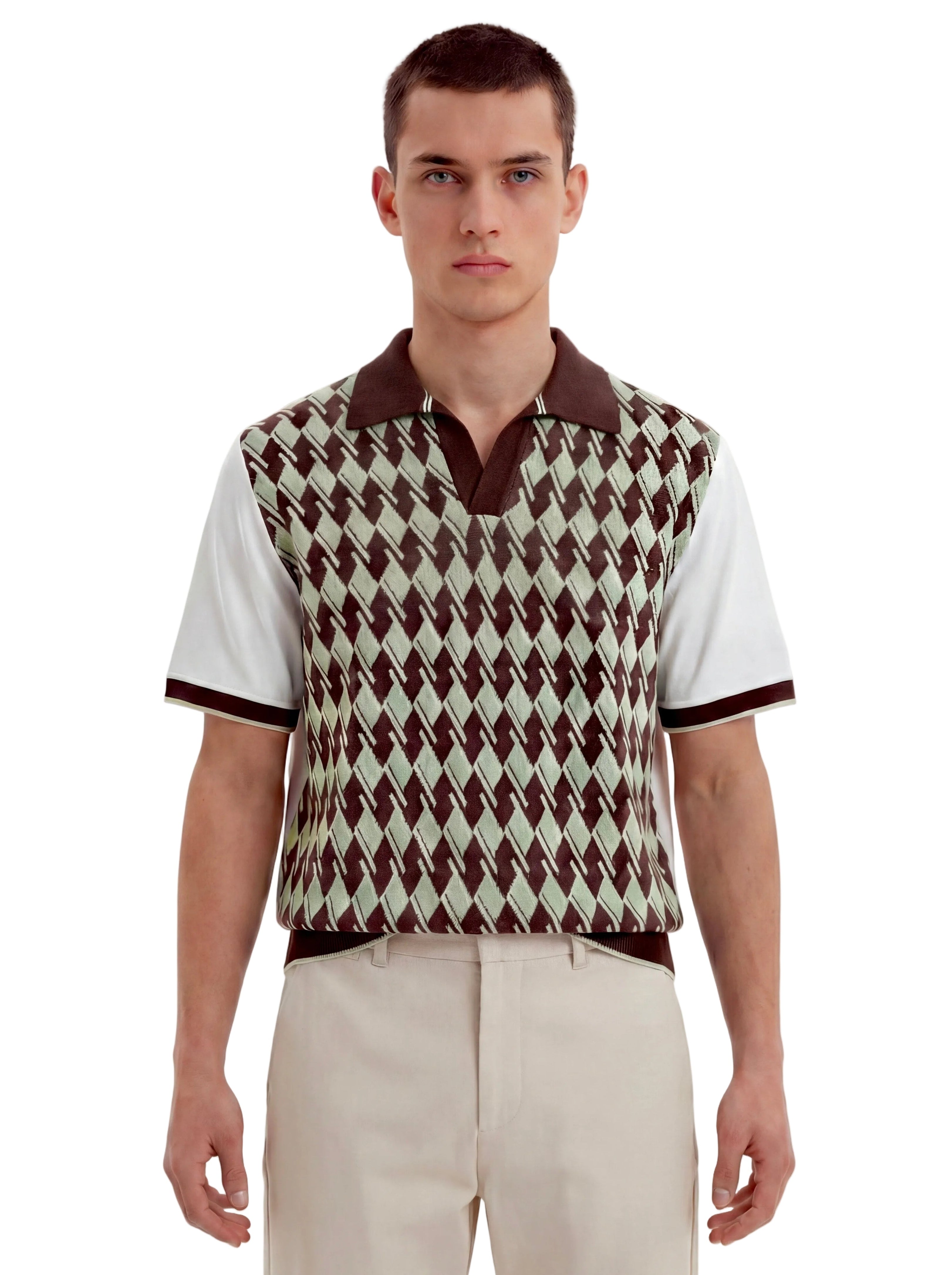 BOB - POLO MANICA CORTA CON FANTASIA