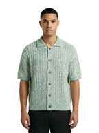 MASQ - CAMICIA MANICA CORTA IN MAGLIA CON TRAMA LAVORATA